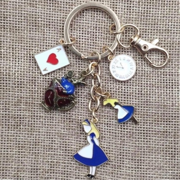 Other - New Cute Alice in Wonderland Bunny Rabbit Charms Keychain Gift